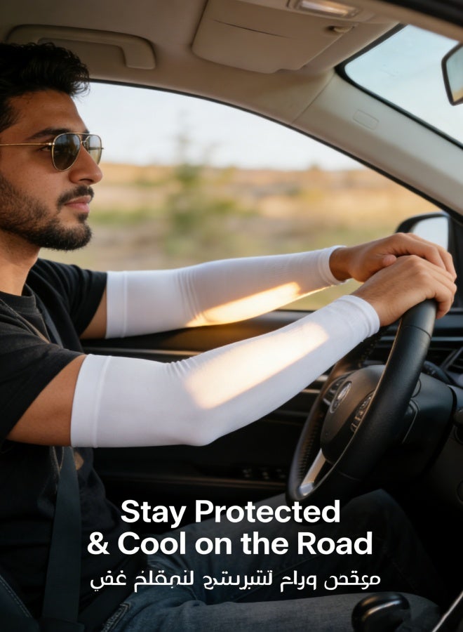 الأكمام الواقية من الأشعة فوق البنفسجية OutdoorEssentials، أكمام ضاغطة، أكمام واقية من الأشعة فوق البنفسجية للرجال والنساء، أكمام تبريد للجولف - 3 أزواج - Image 4